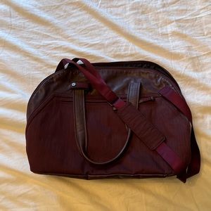 Maroon lululemon gym bag